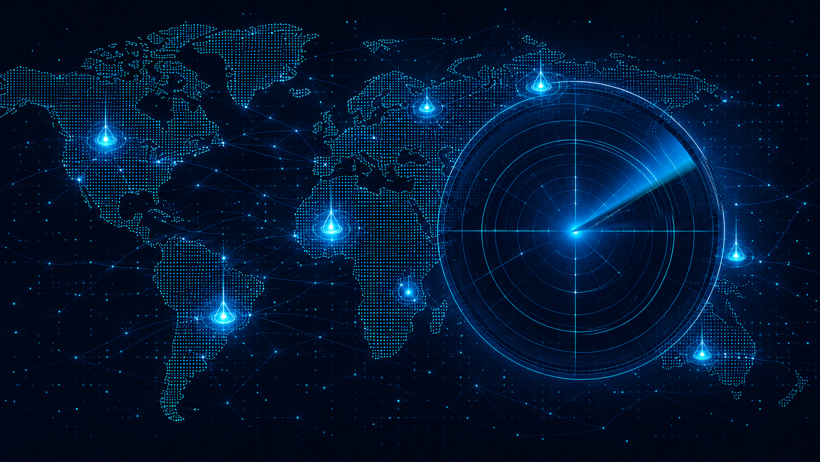 SteelCortex Nova global cyber defence radar map